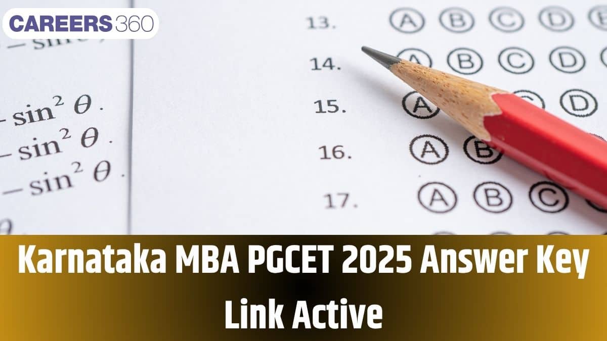 Karnataka PGCET MBA Answer Key Link 2025 Active - Check Official Website, Direct Link